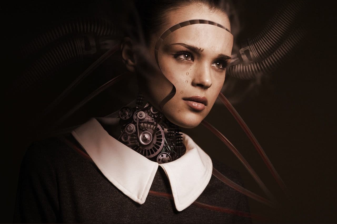 robot, woman, face, cry, sad, artificial intelligence, future, machine, digital, technology, robotics, girl, human, android, circuit board, binary, connections, sad girl, cyborg, digitization, science fiction, ai